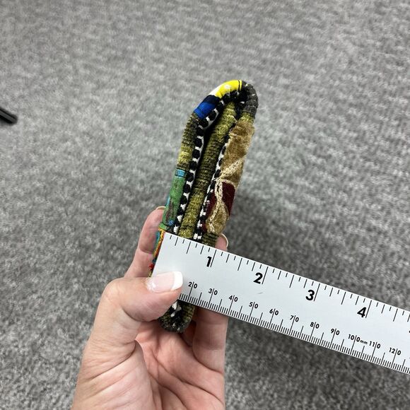 Our Woven Community Clutch Womens One Size Tapestry Handmade Crafted Green - Picture 11 of 12